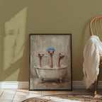 Ostrich Bath Club Poster – i rum 1