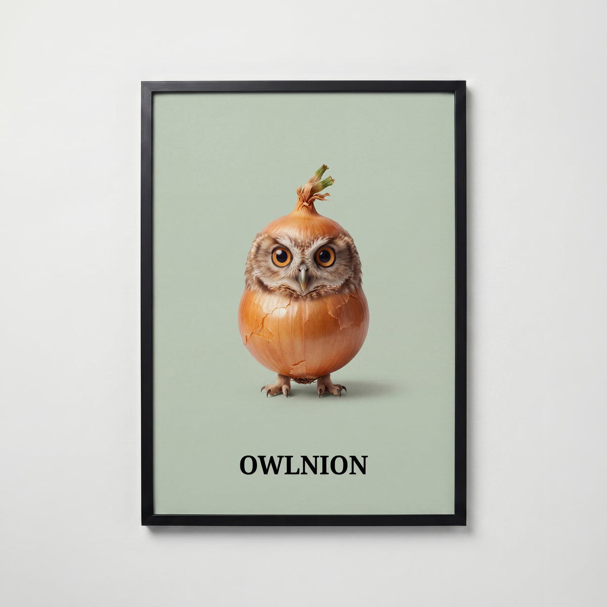 Owlnion Poster – svart ram