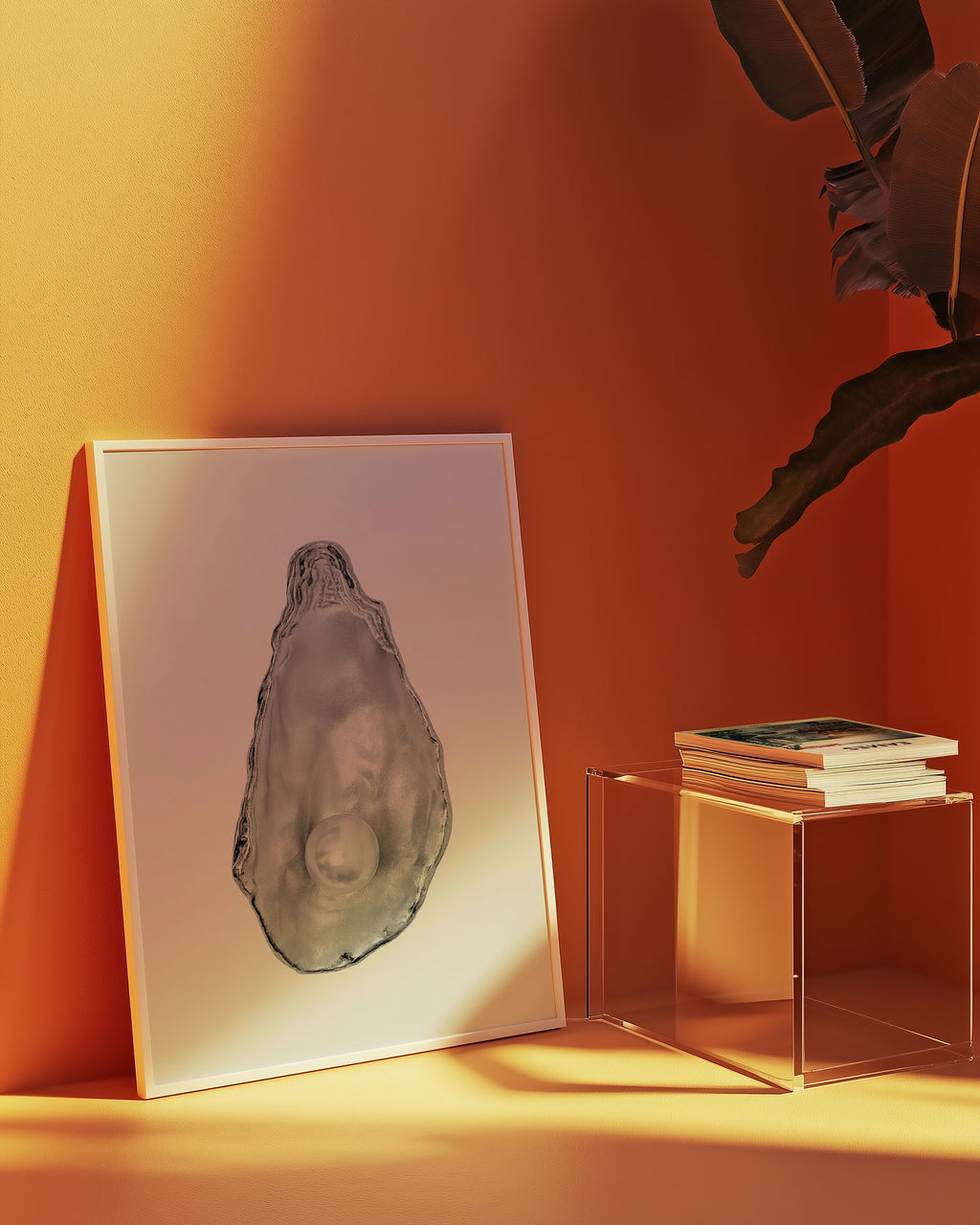 Silver Oyster Pearl Poster – i rum 4