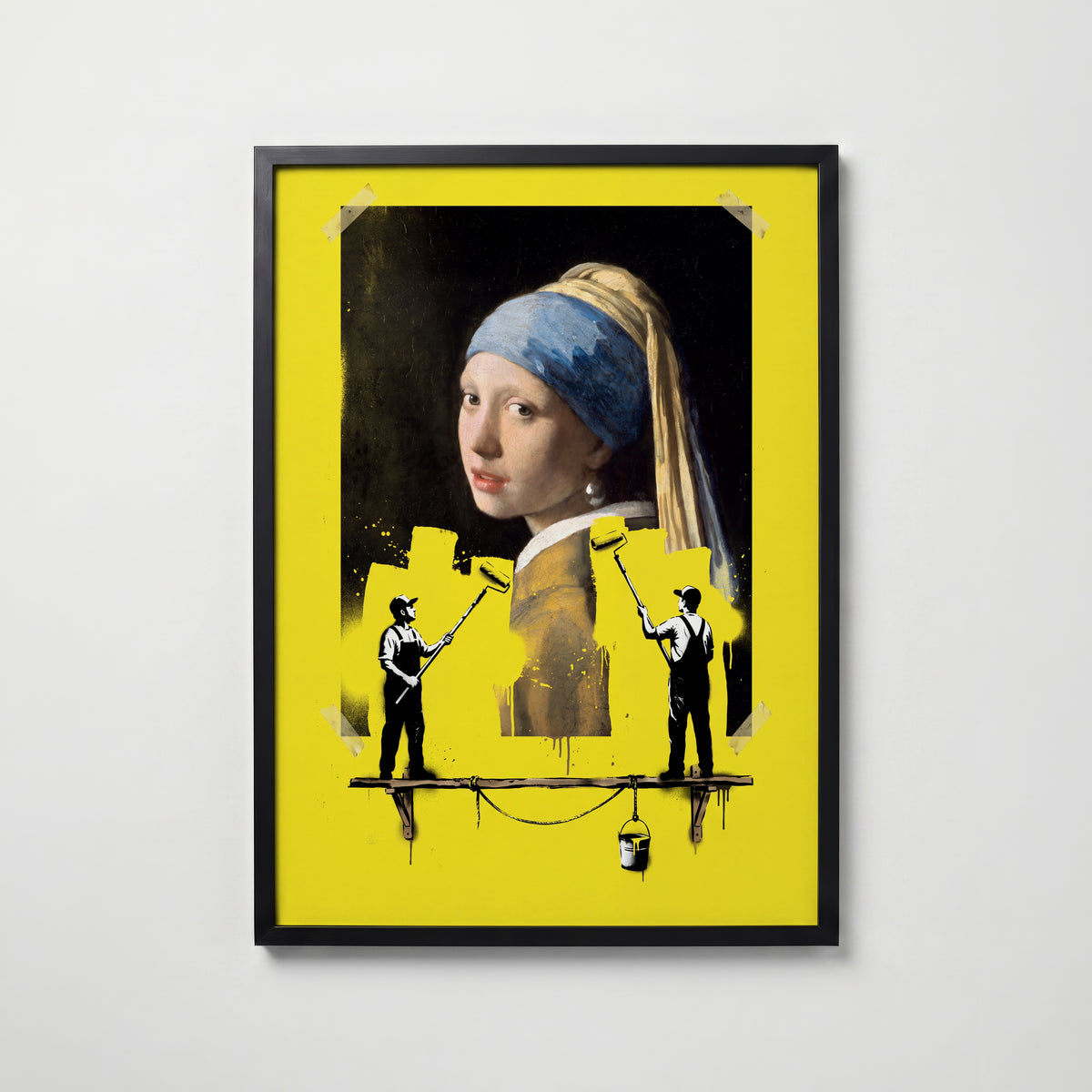 Painting Over the Pearl Poster – svart ram