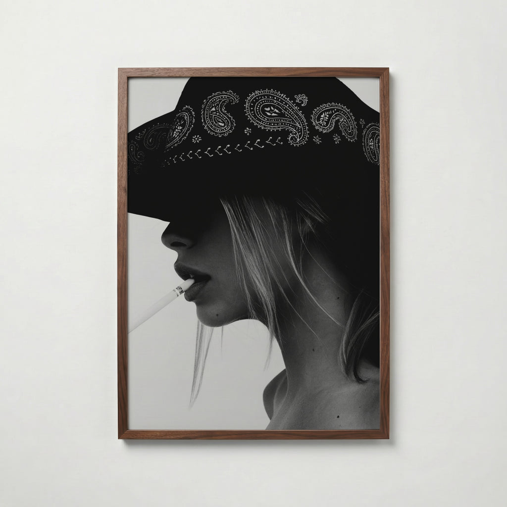 Paisley Brim Profile Poster – valnötsram
