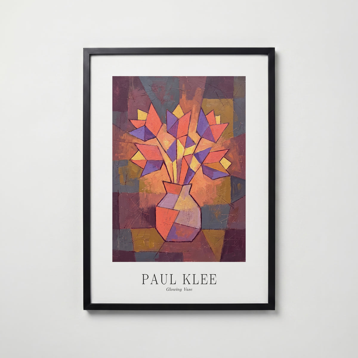 Paul Klee Glowing Vase Poster – svart ram