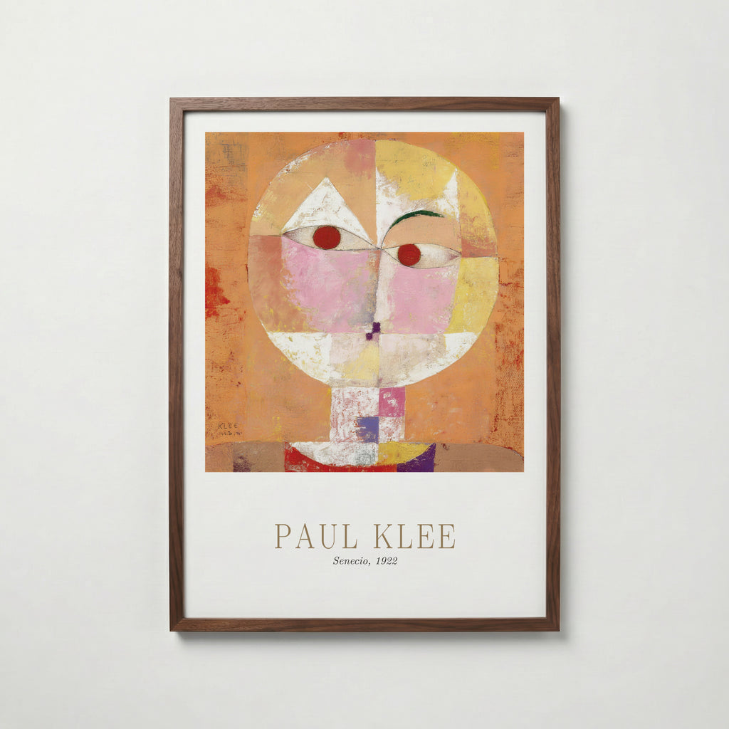 Paul Klee Senecio 1922 Poster – valnötsram