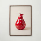 Polka Dot Pear Poster – valnötsram