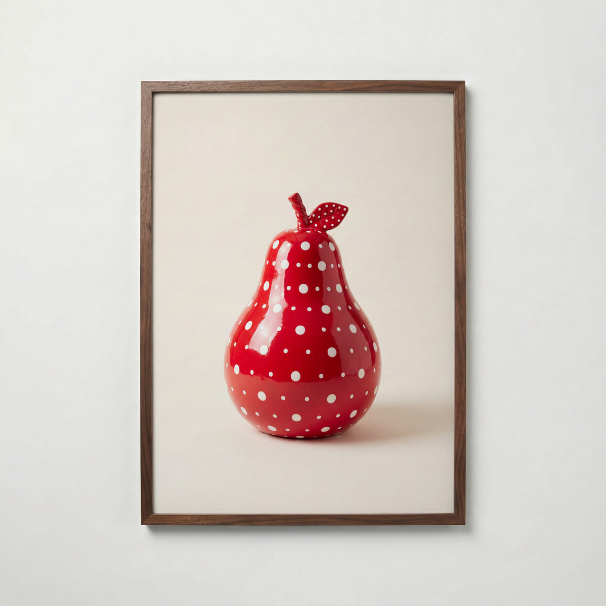 Polka Dot Pear Poster – valnötsram