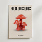 Polka Dot Toadstools Poster – canvas utan passepartout