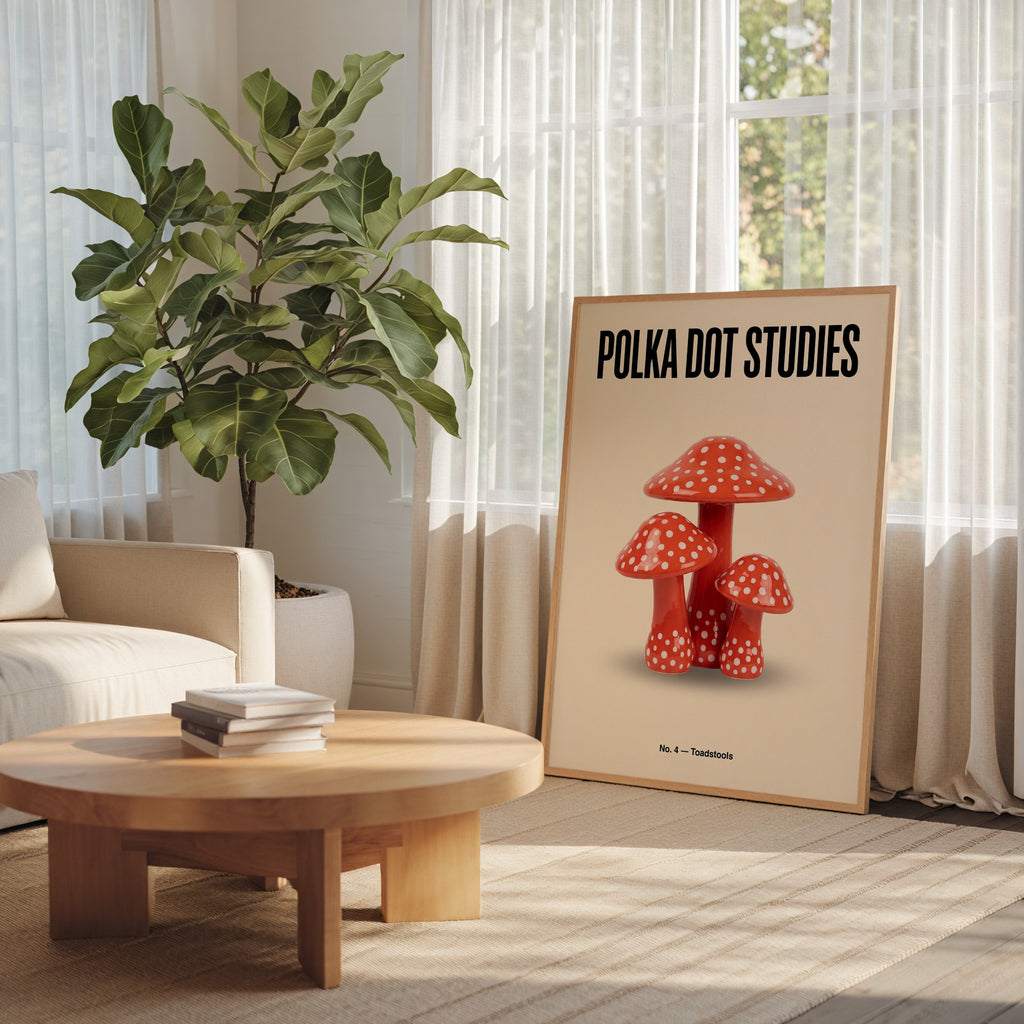 Polka Dot Toadstools Poster – i rum 5