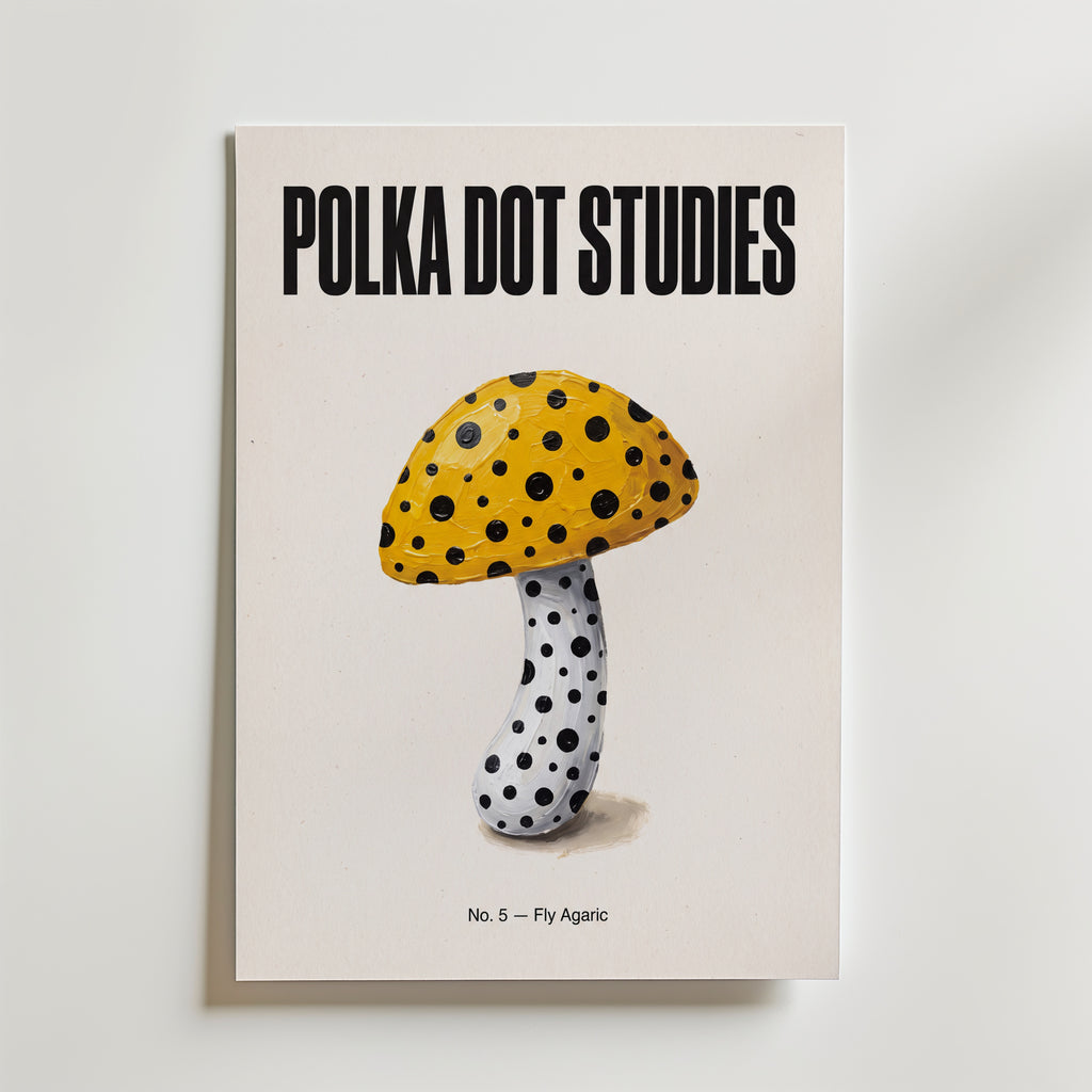 Polka Dot Fly Agaric Poster – canvas utan passepartout