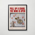 Pull Up a Chair Poster – svart ram