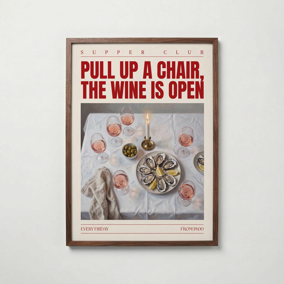 Pull Up a Chair Poster – valnötsram