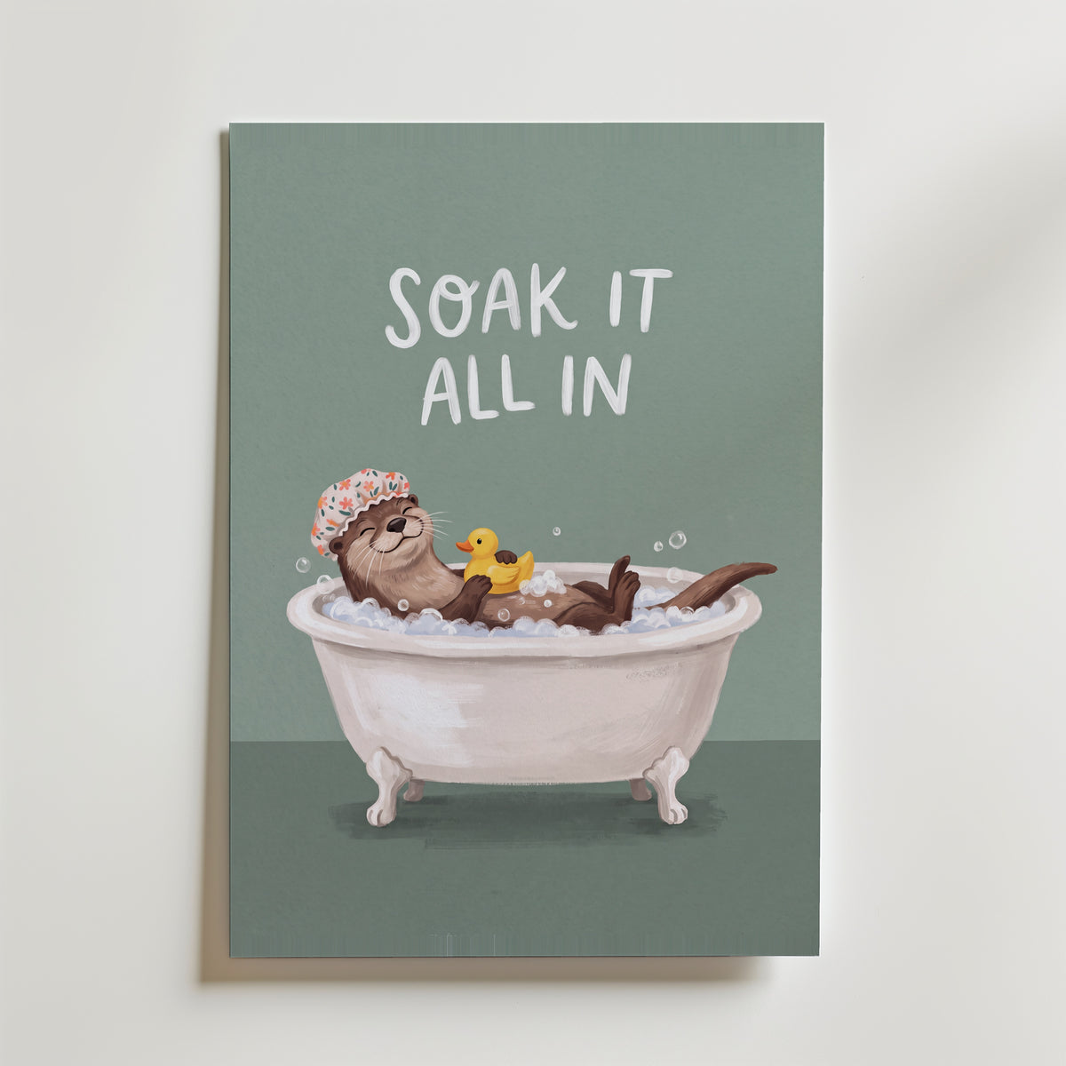 Soak It All In Poster – canvas utan passepartout