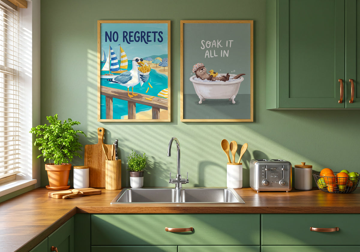 Soak It All In Poster – två posters i rum 3
