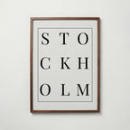 Stockholm Versaler Poster – valnötsram