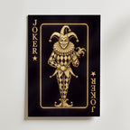 The Golden Joker Poster – canvas utan passepartout