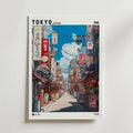 Tokyo Bazaar 1988 – stilfullt konsttryck från Bozetto, tryckt på matt finpapper i hög tryckkvalitet