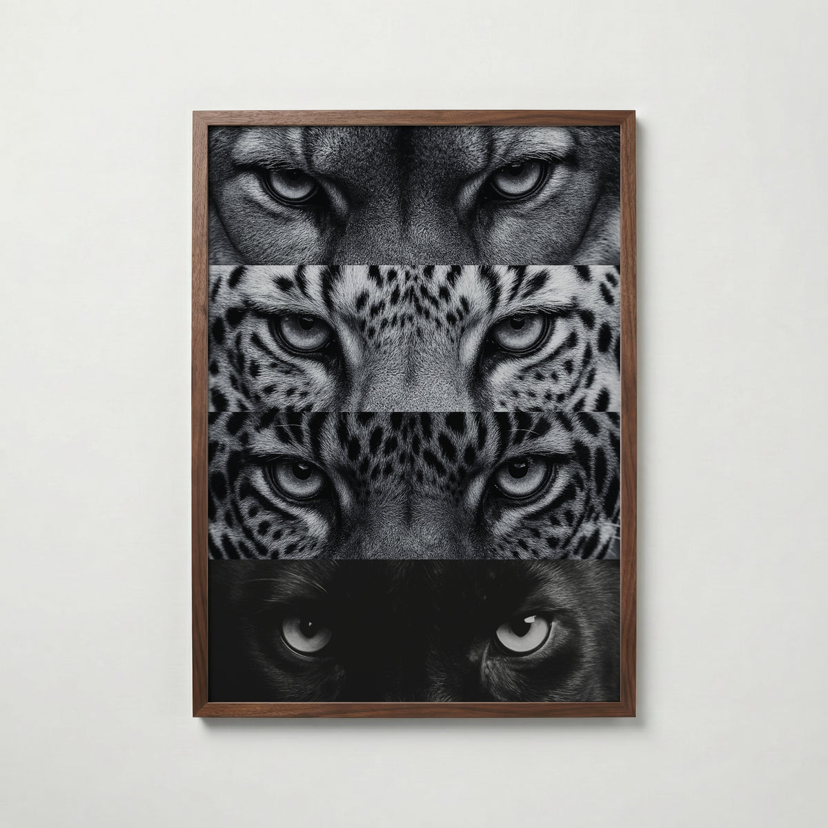 Four Wild Gazes Poster – valnötsram