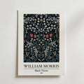 William Morris Black Thorn – stilfullt konsttryck från Bozetto, tryckt på matt finpapper