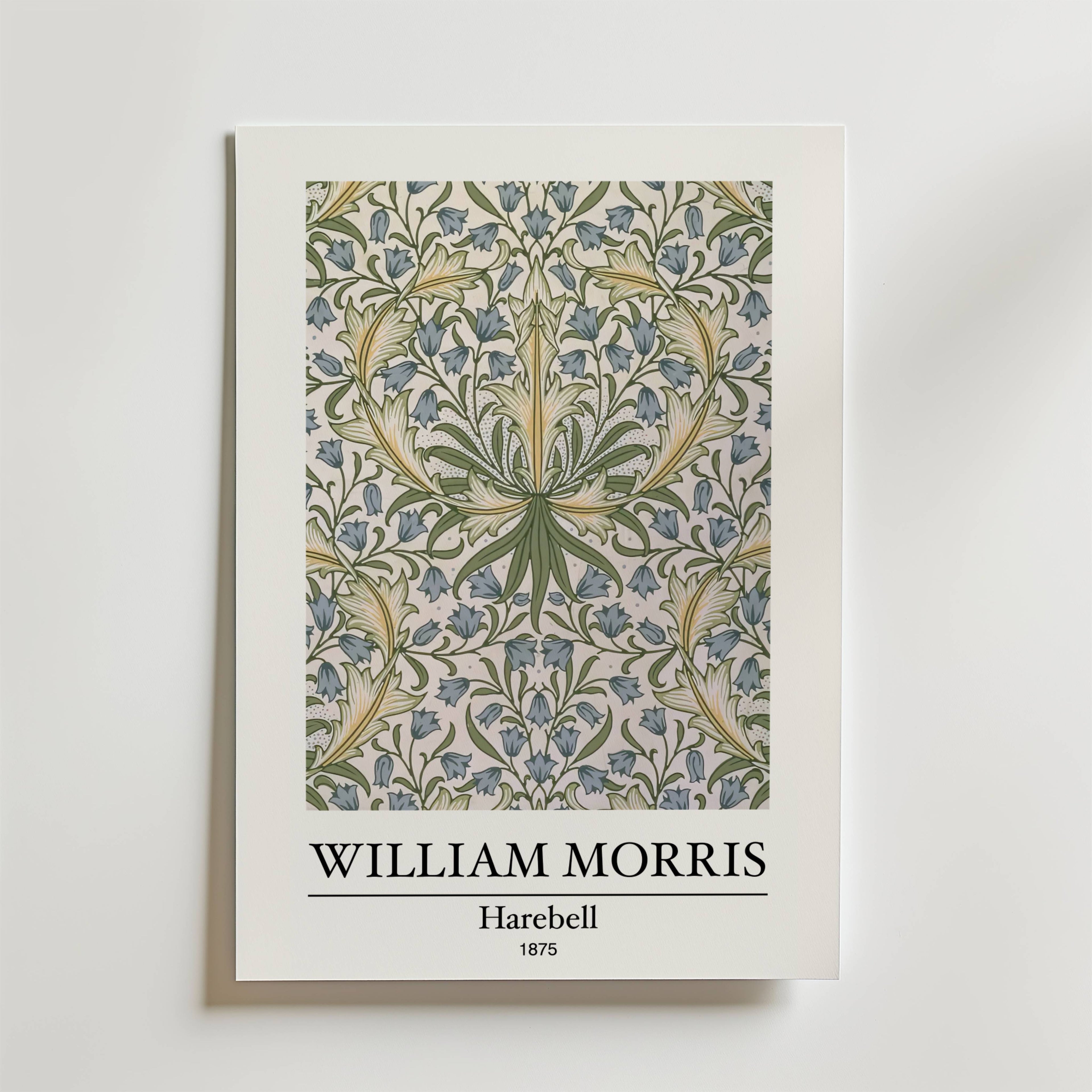 William Morris Harebell – stilfullt konsttryck från Bozetto, tryckt på matt finpapper