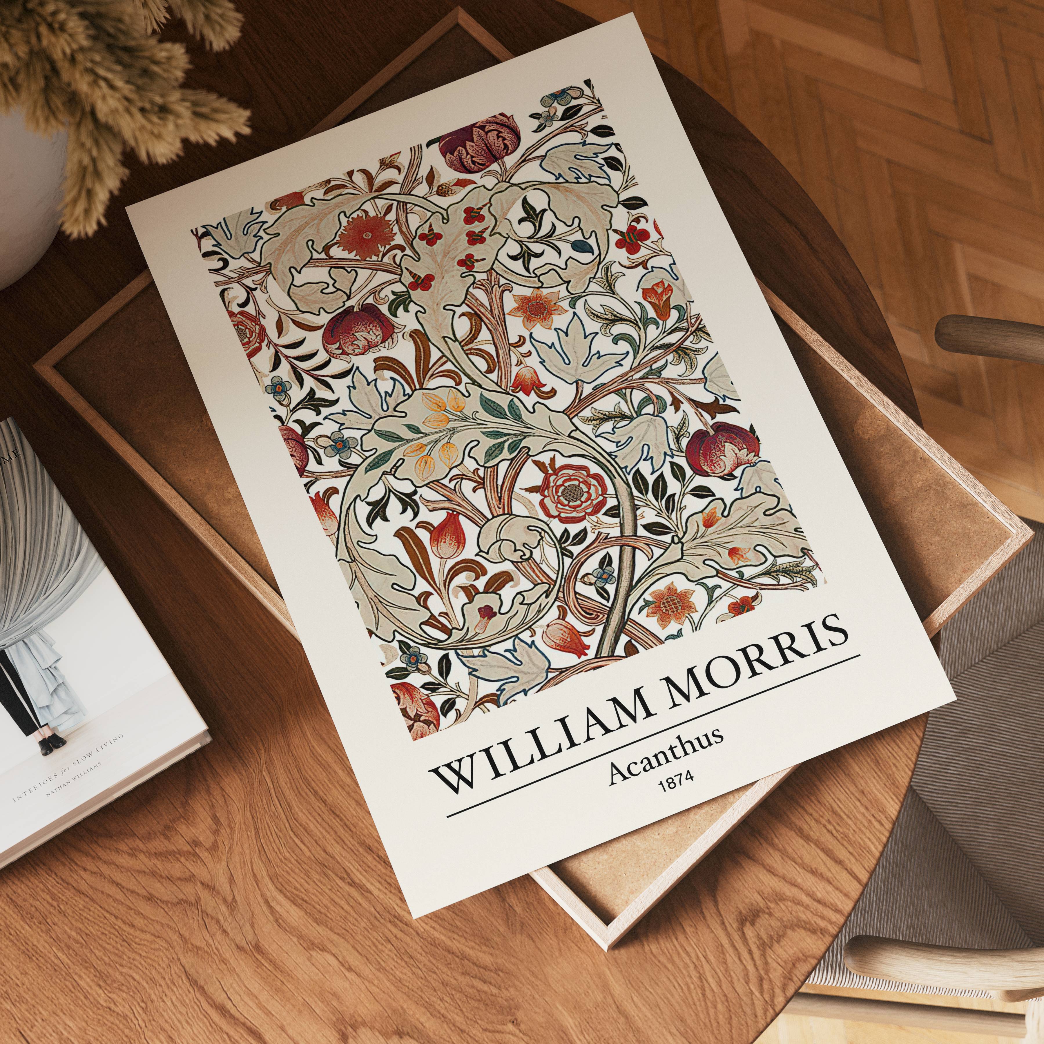 William Morris Acanthus 1874 – affisch med stilfullt motiv från Bozetto i hög kvalitet