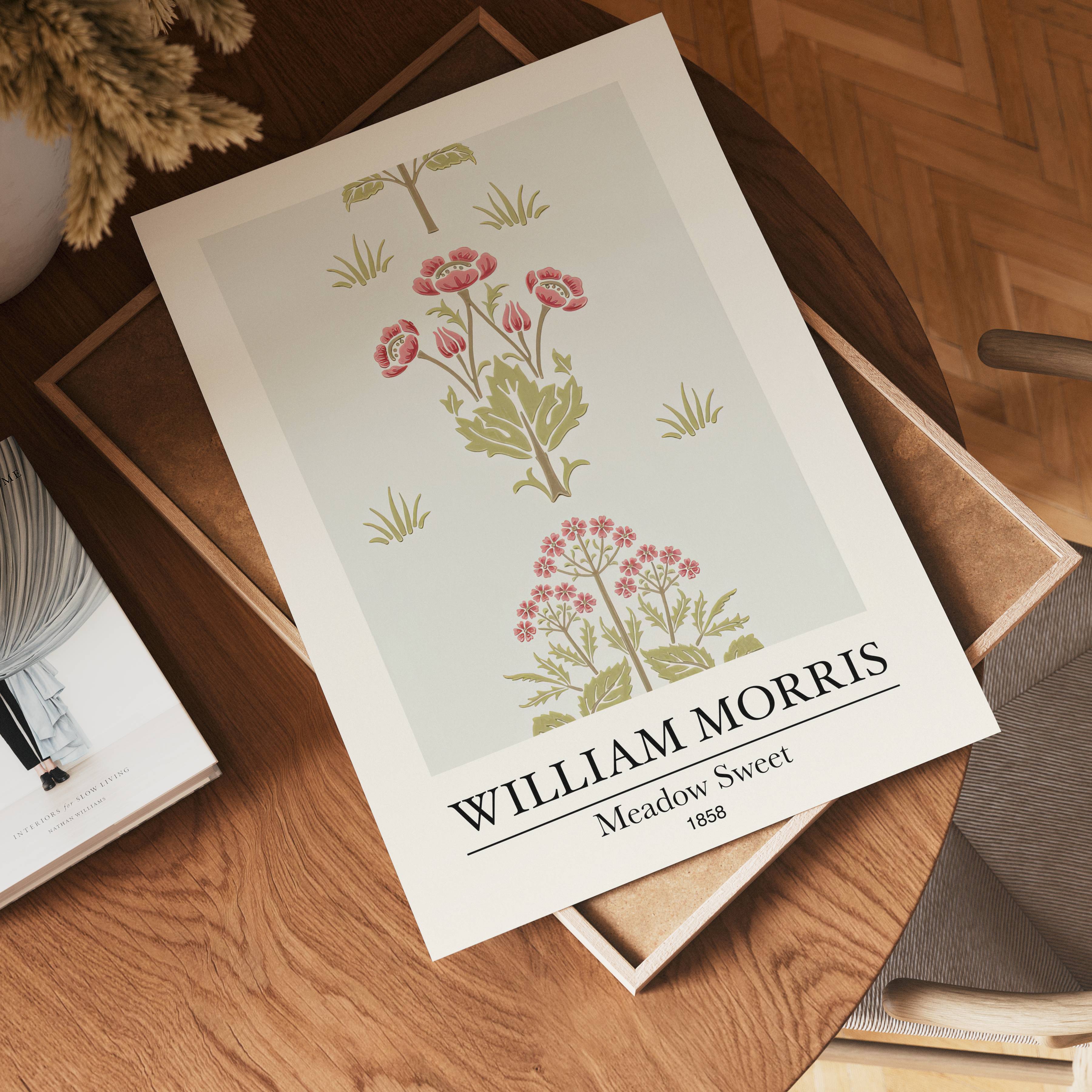 William Morris Meadow Sweet – affisch med stilfullt motiv från Bozetto i hög kvalitet