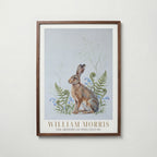 William Morris Hare Among Ferns and Forget-Me-Nots Poster – valnötsram