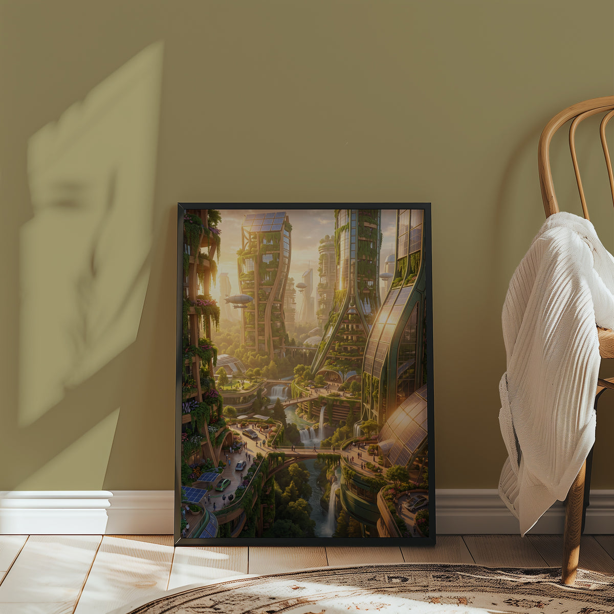 Solarpunk City Poster – i rum 4
