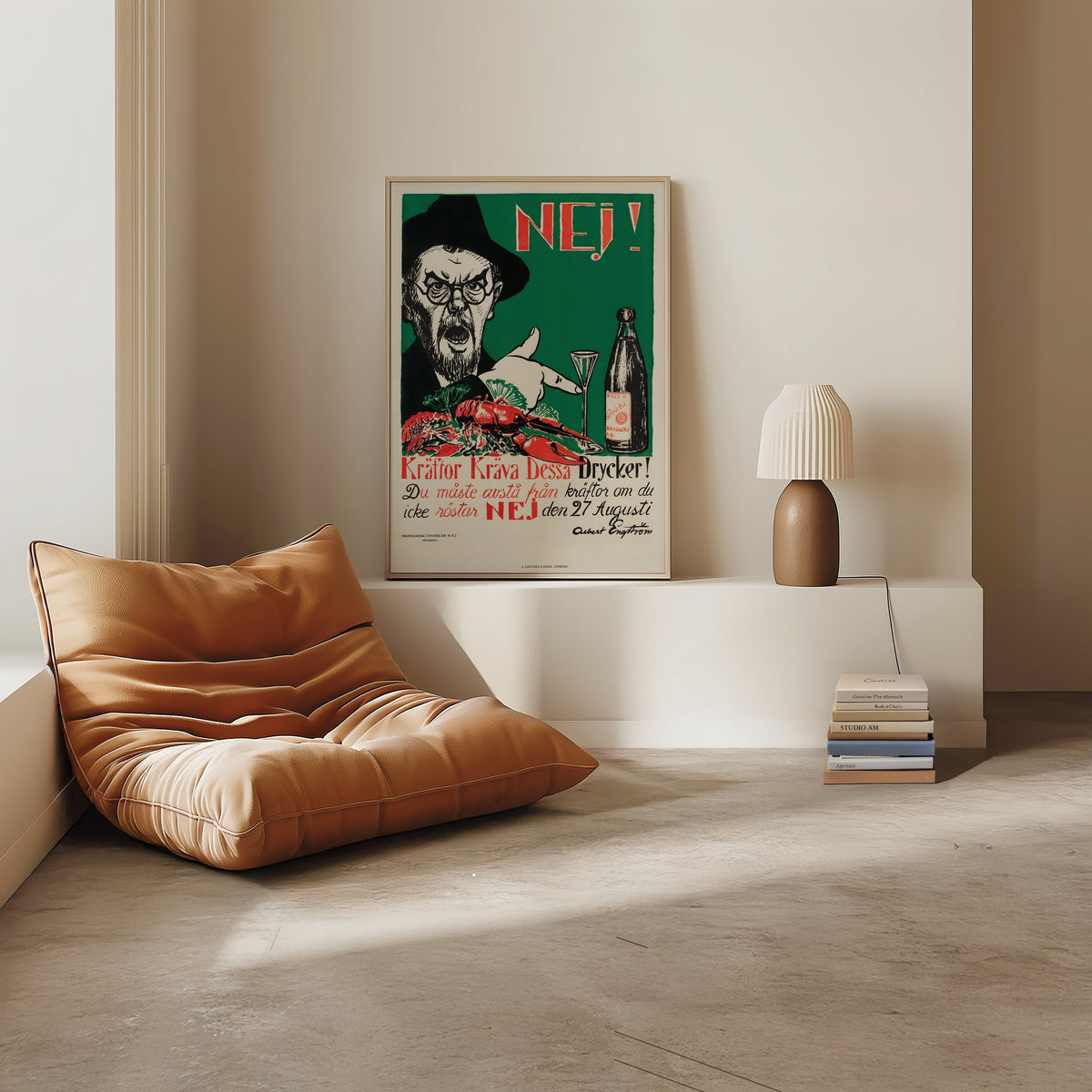 Albert Engström Kräftor poster på vägg hemma från Bozetto i hög kvalitet