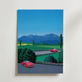 Hiroshi Nagai Alpine Drive Poster utan passepartout