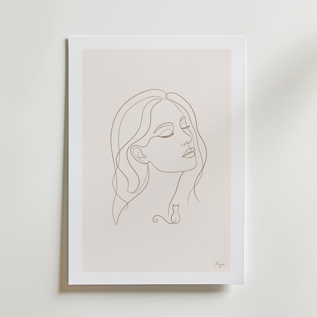Freja Lund – Ansigt – med passepartout