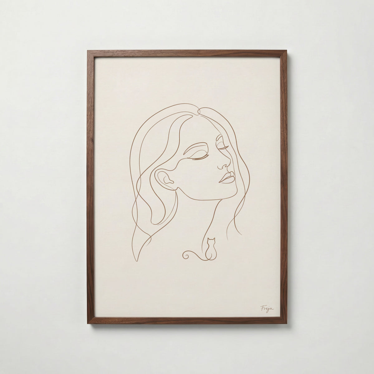 Freja Lund – Ansigt – valnötsram