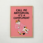 Call Me Antisocial Poster – ekram