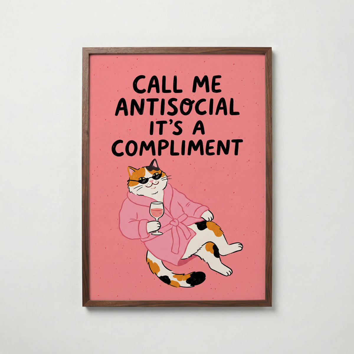 Call Me Antisocial Poster – valnötsram
