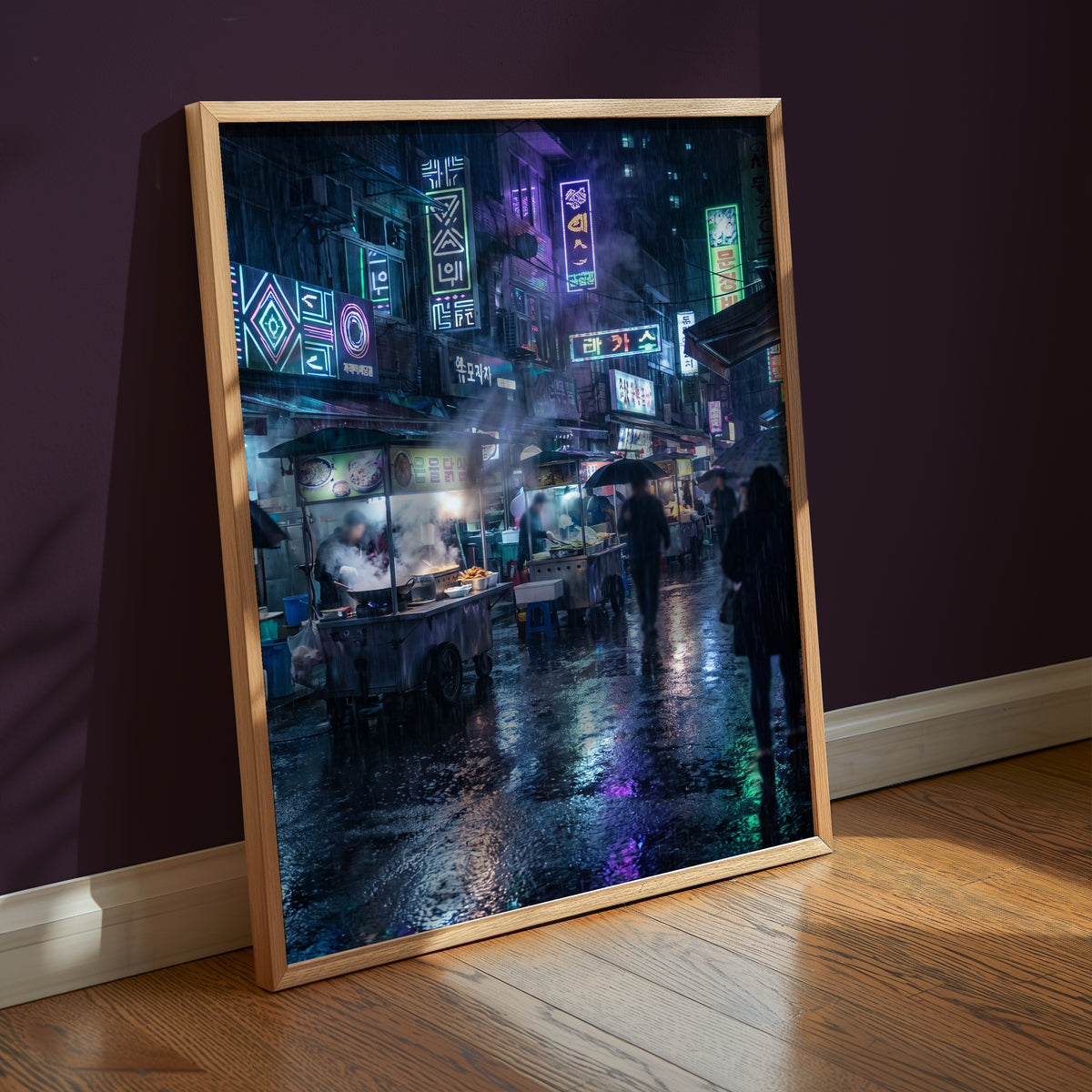 Neon Night Market Poster – i rum 5