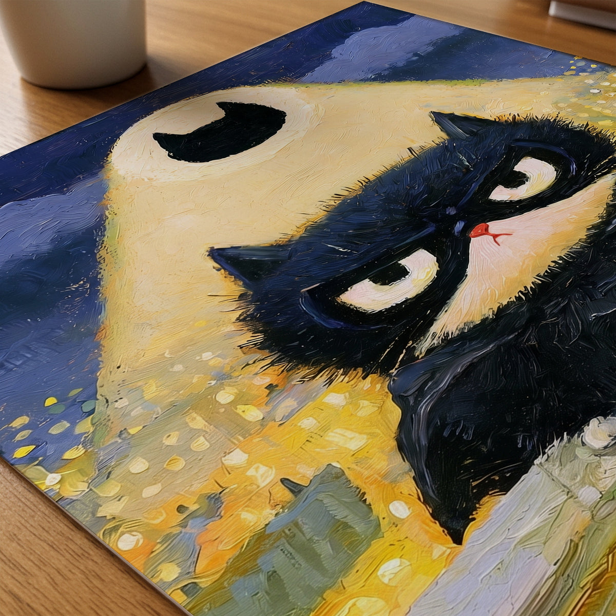 Batcat Poster – närbild på papper