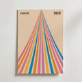 Bauhaus Spectrum No. 1 – stilfullt konsttryck från Bozetto, tryckt på matt finpapper