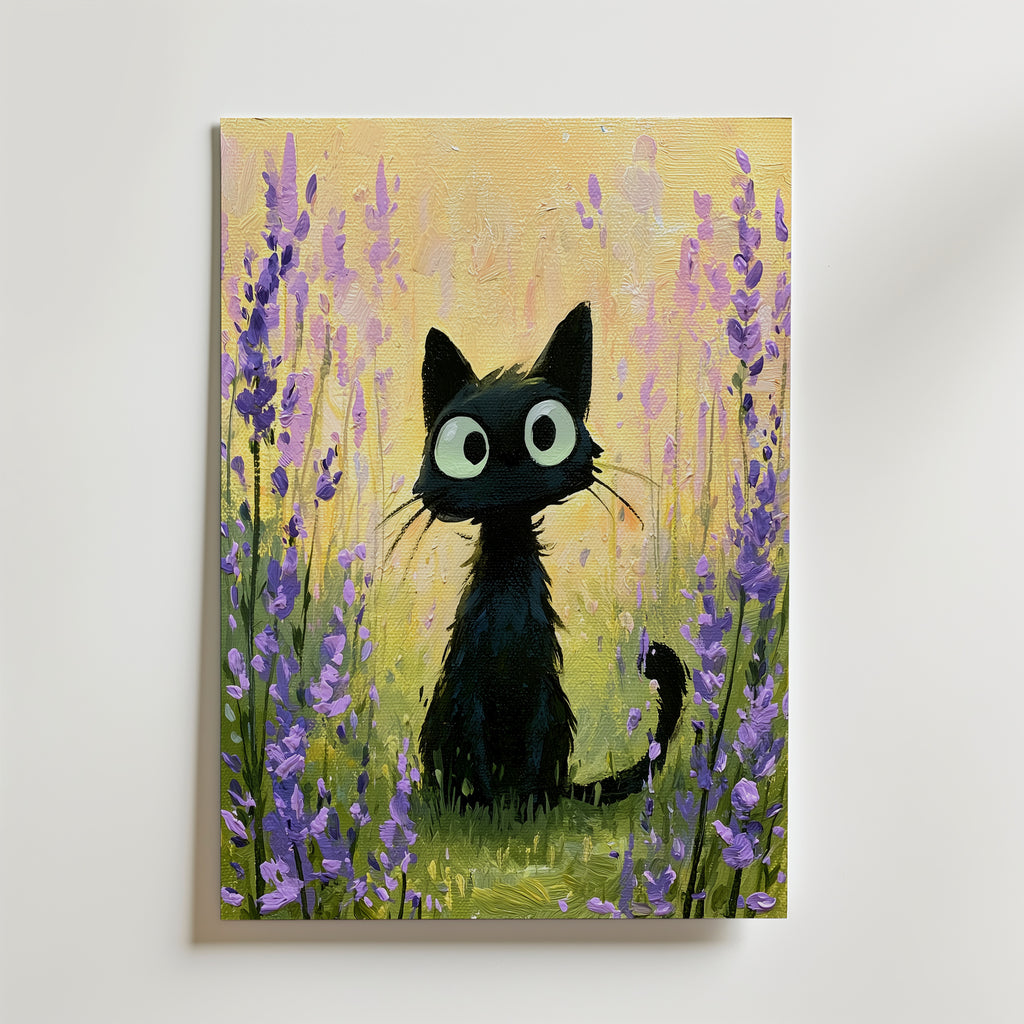 A Tiny Black Cat – canvas utan passepartout