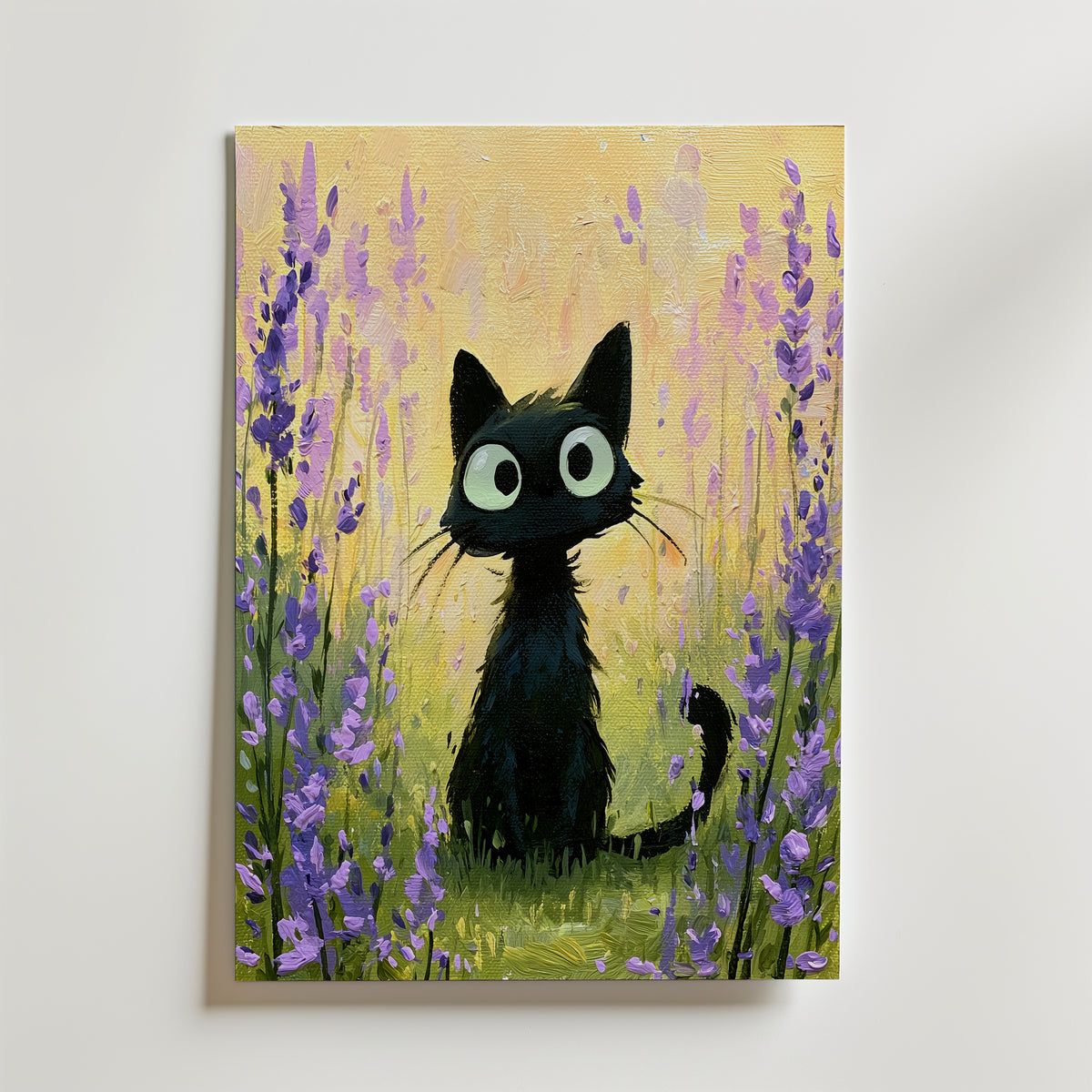 A Tiny Black Cat – canvas utan passepartout