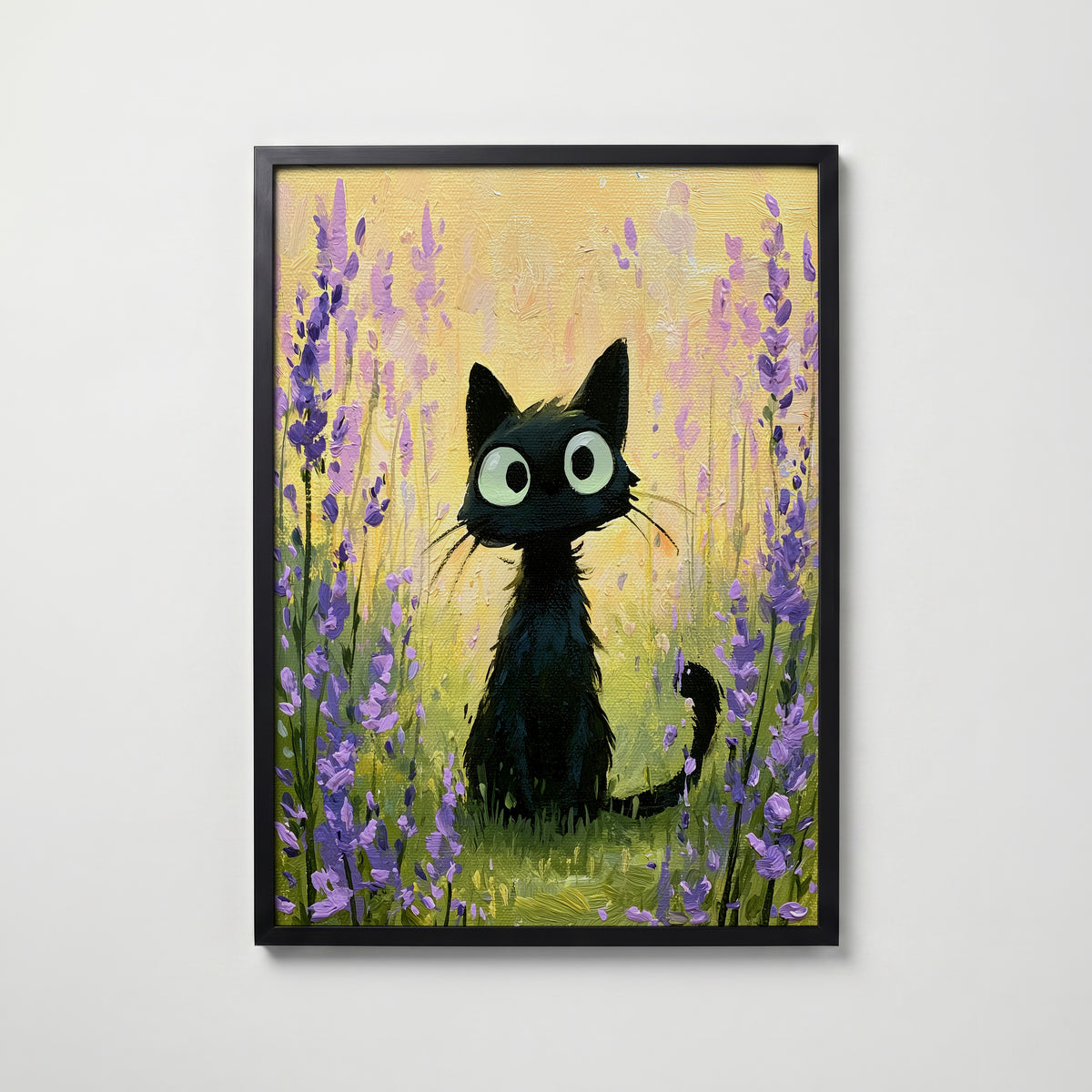 A Tiny Black Cat – svart ram