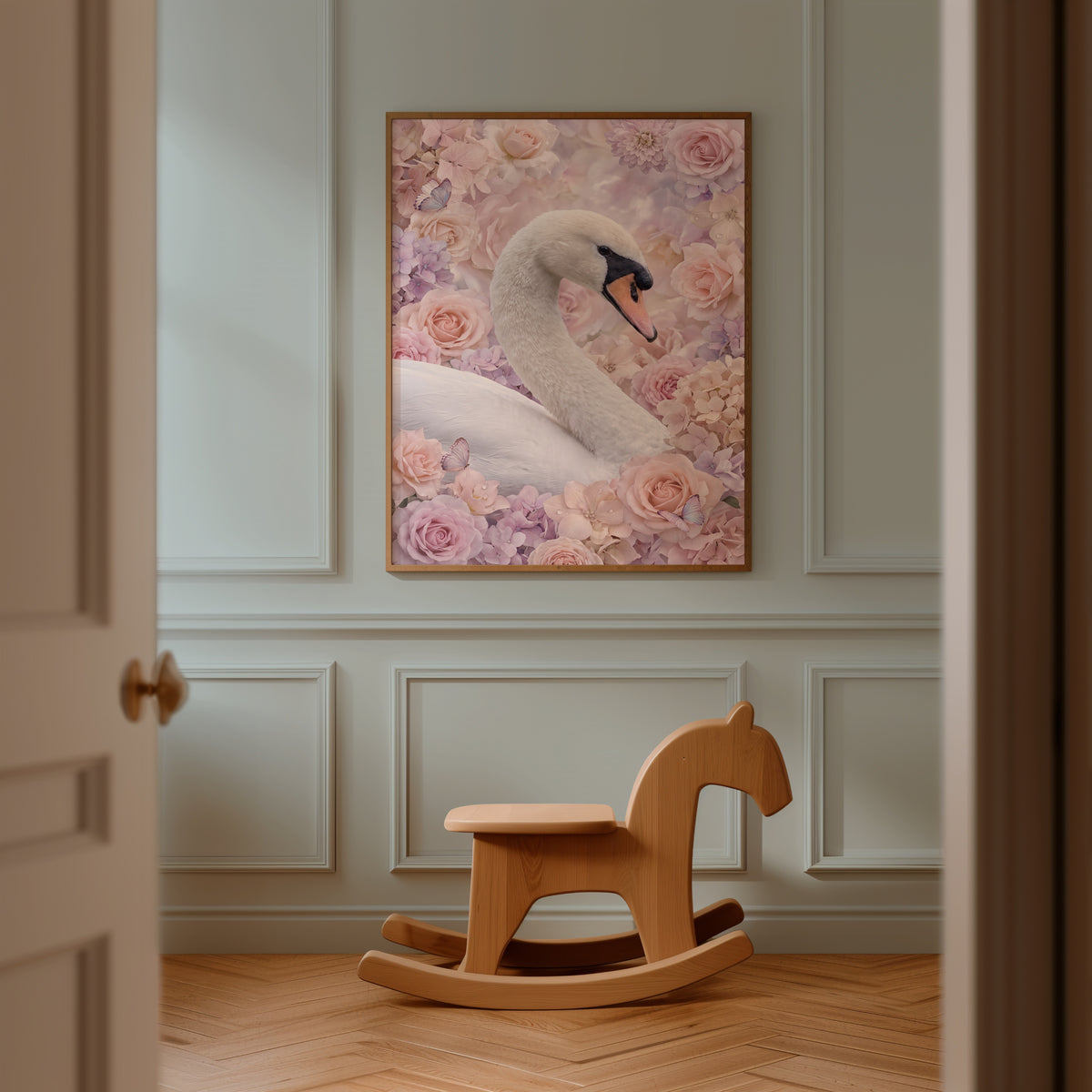 Blomstersvan Poster – i rum 1