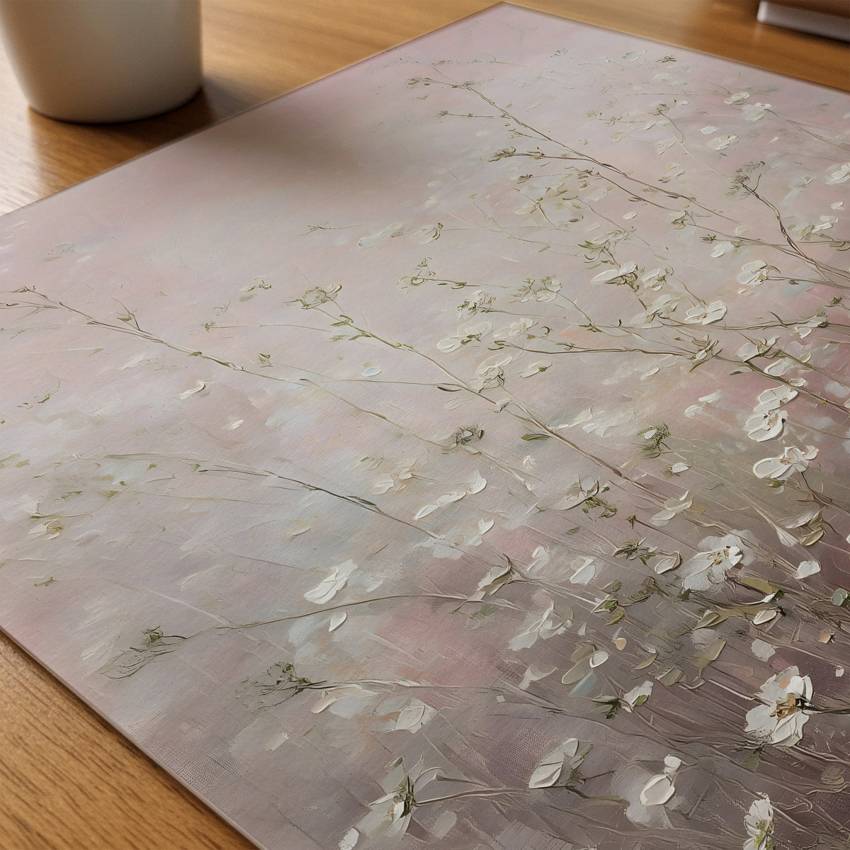 Blush Meadow Poster på skrivbord - Bozetto