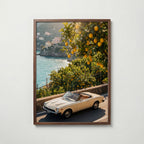 Cabriolet vid Citronlunden Poster – valnötsram