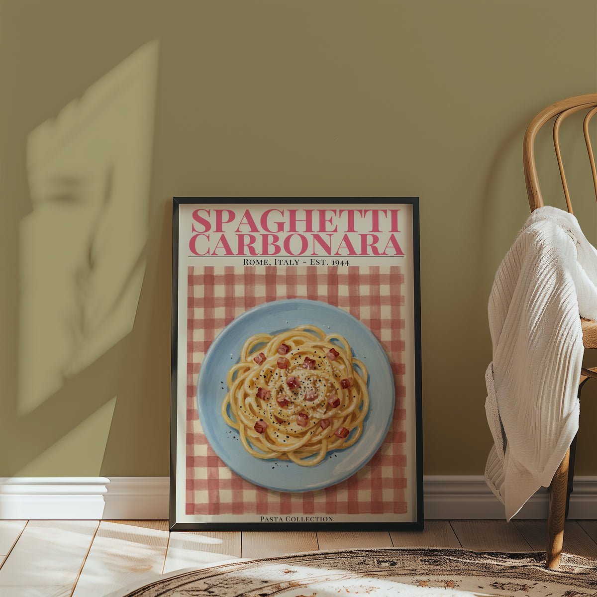 Spaghetti Carbonara poster i inredning - Bozetto