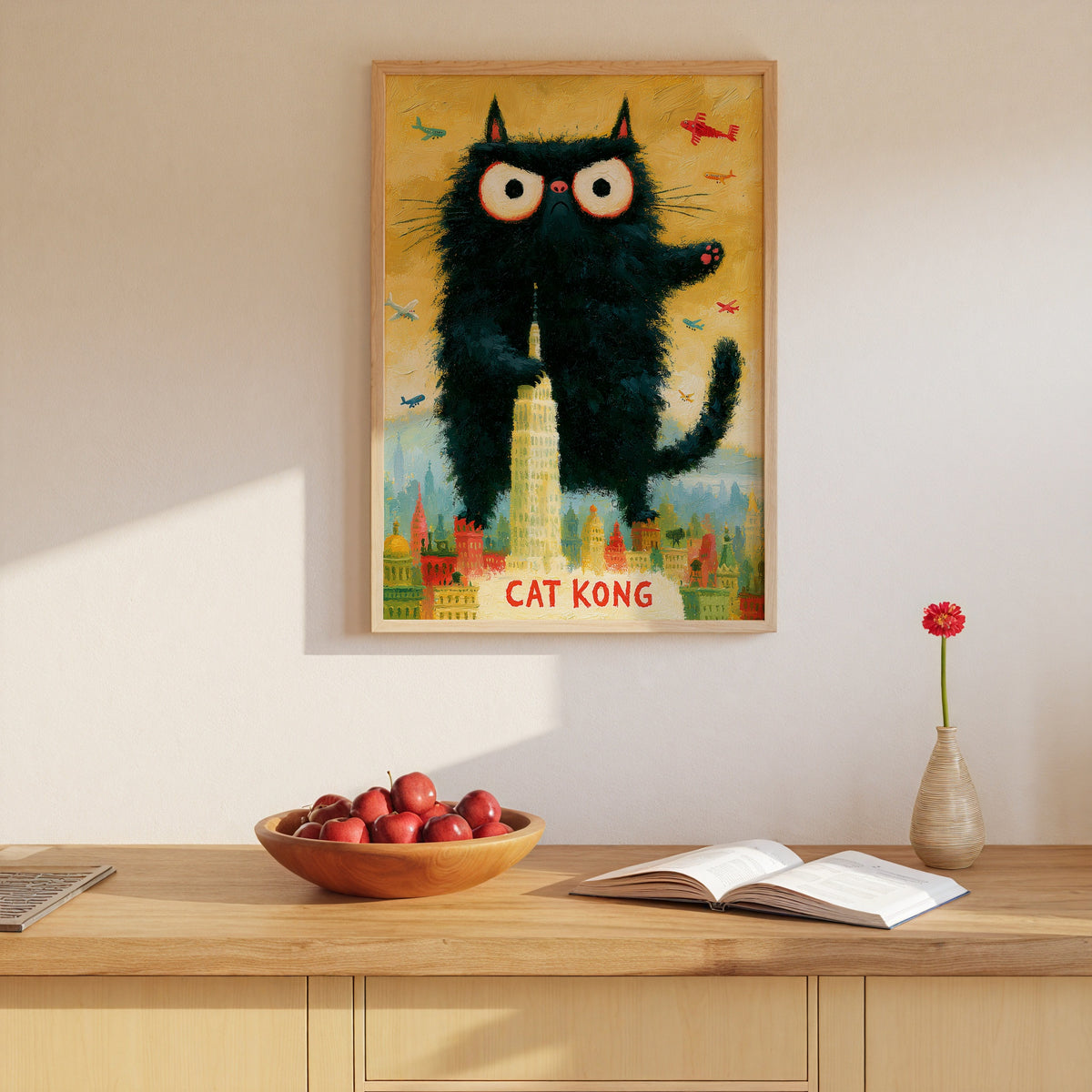 Cat Kong Poster – i rum 2