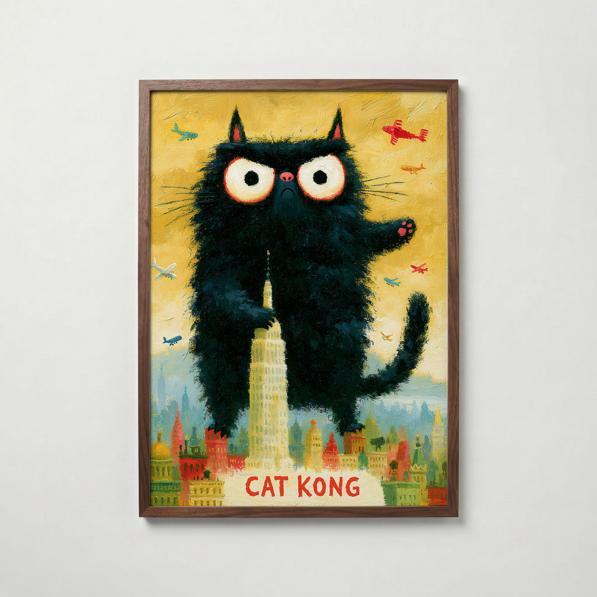 Cat Kong Poster – valnötsram
