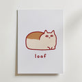 Cat Loaf Poster – canvas utan passepartout