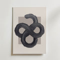 Charcoal Infinity Poster – canvas utan passepartout