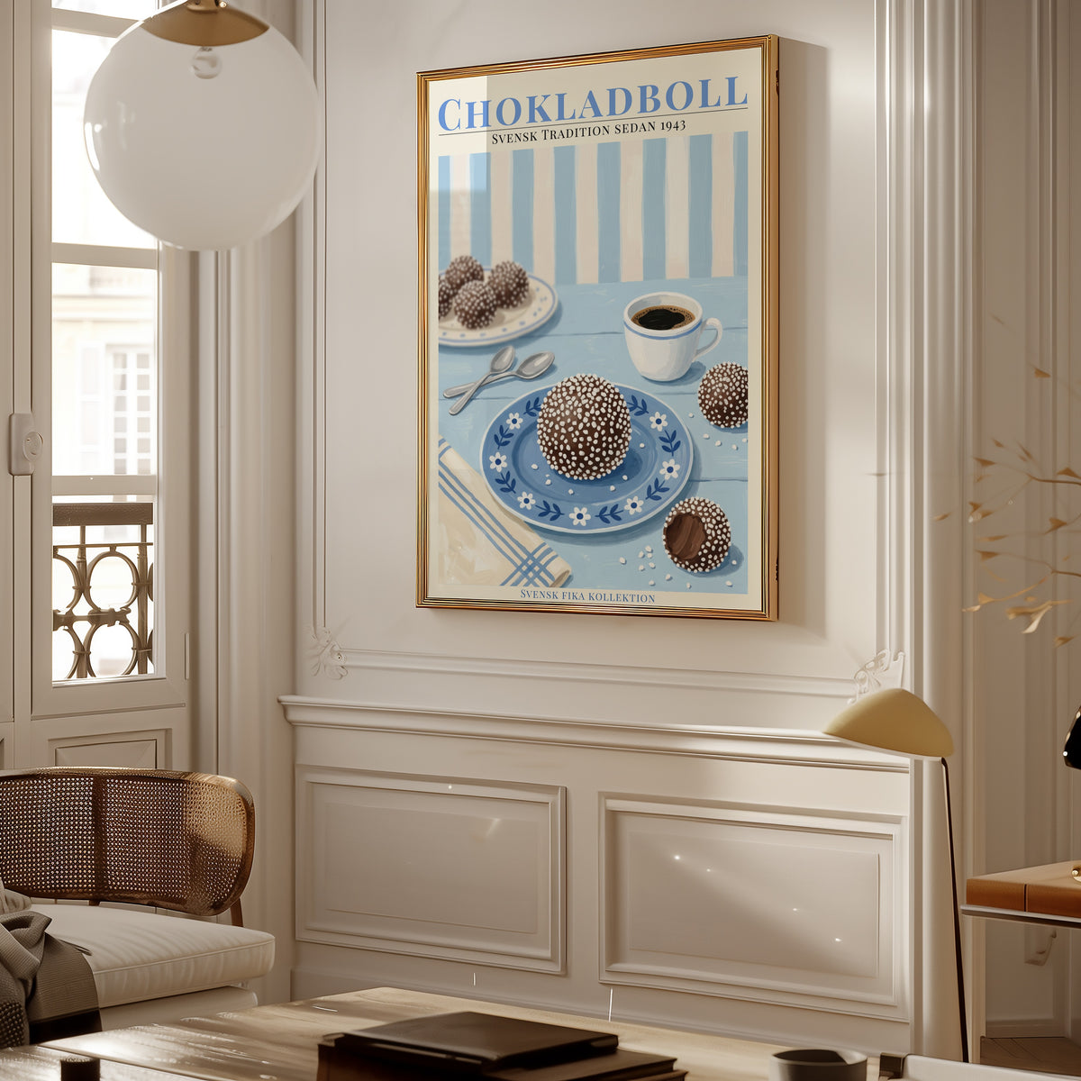 Chokladboll Poster i rumsmiljö - Bozetto