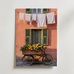 Citroncykel Poster – canvas utan passepartout