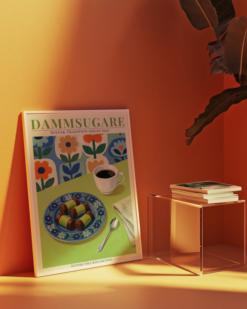 Dammsugare (Punchrulle) Poster i ram pa vagg i rum - Bozetto