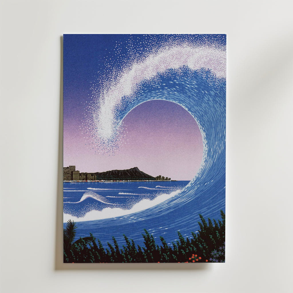 Hiroshi Nagai Diamond Wave Poster - Canvas